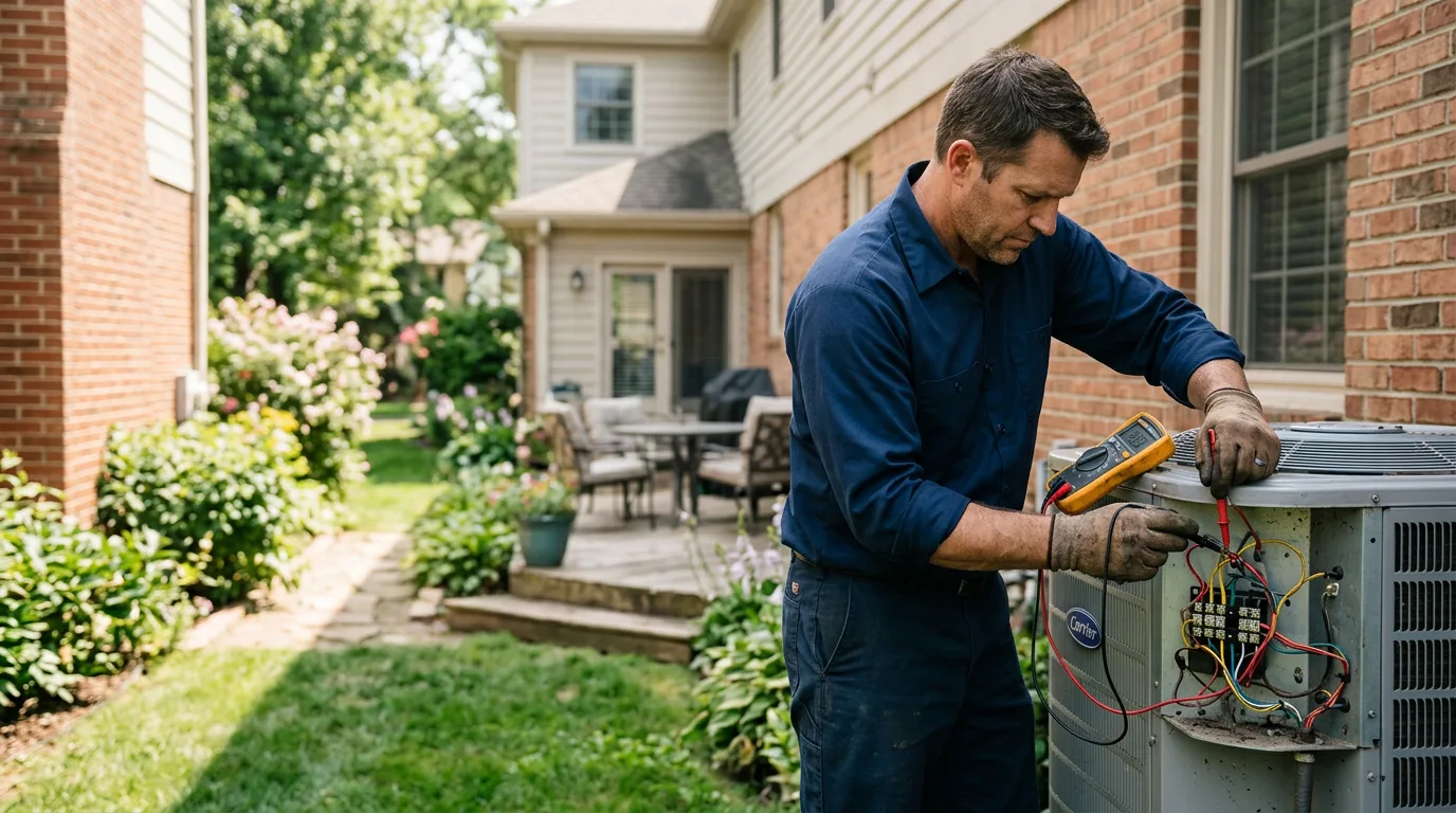 HVAC technician working near Windham, CT